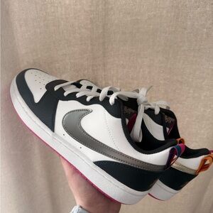 Nike Court Borough Low 2 SE GS 'Summit White Pink Prime